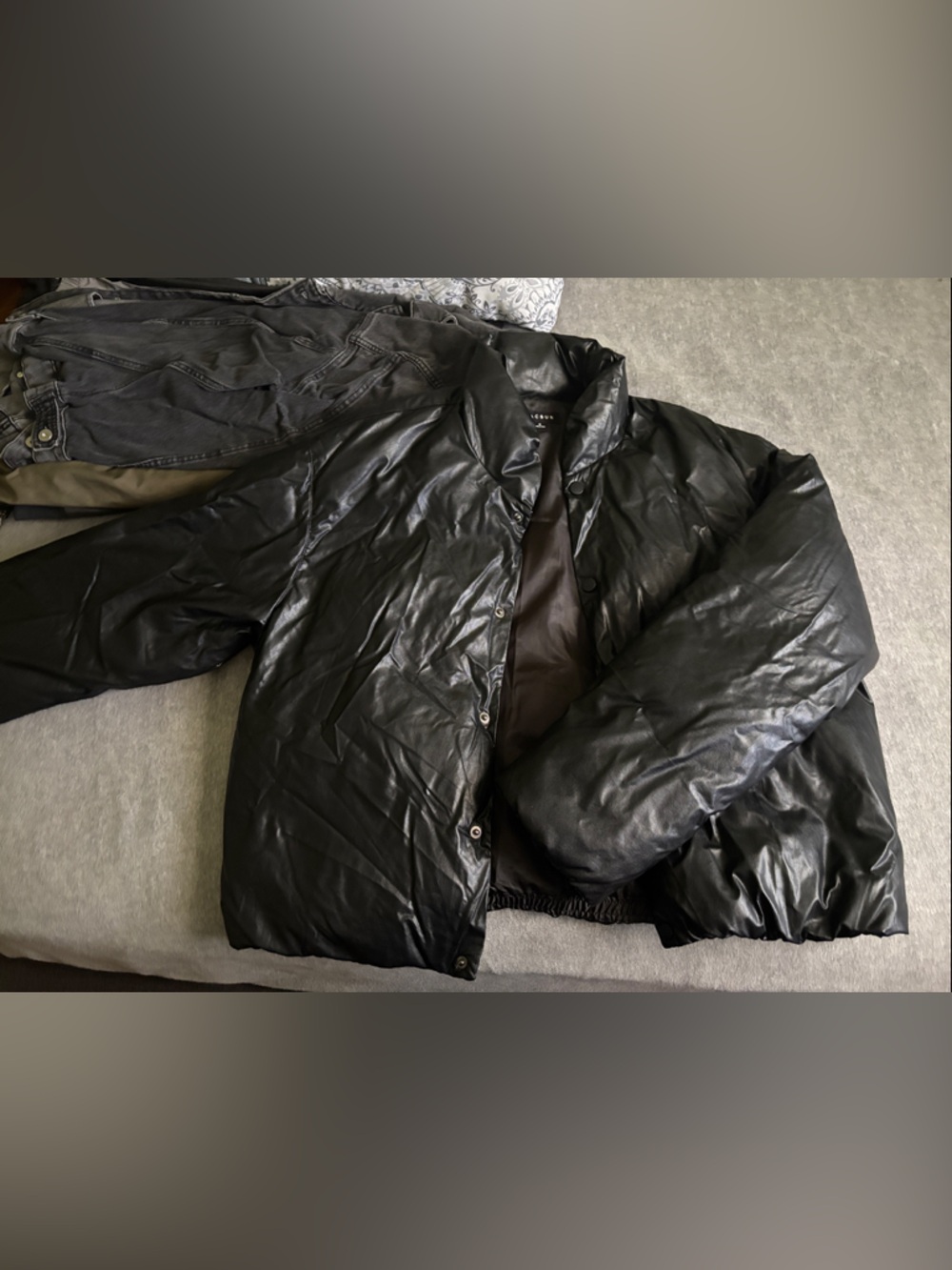PacSun Men's Black Puffer Jacket